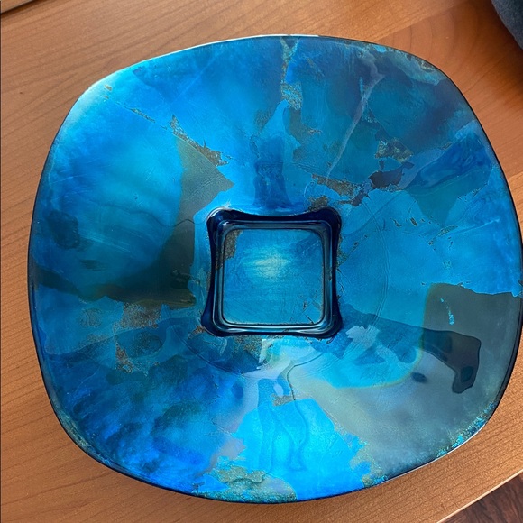 Other - 💕Host Pick💕 Abstract Glass Decorative Plate